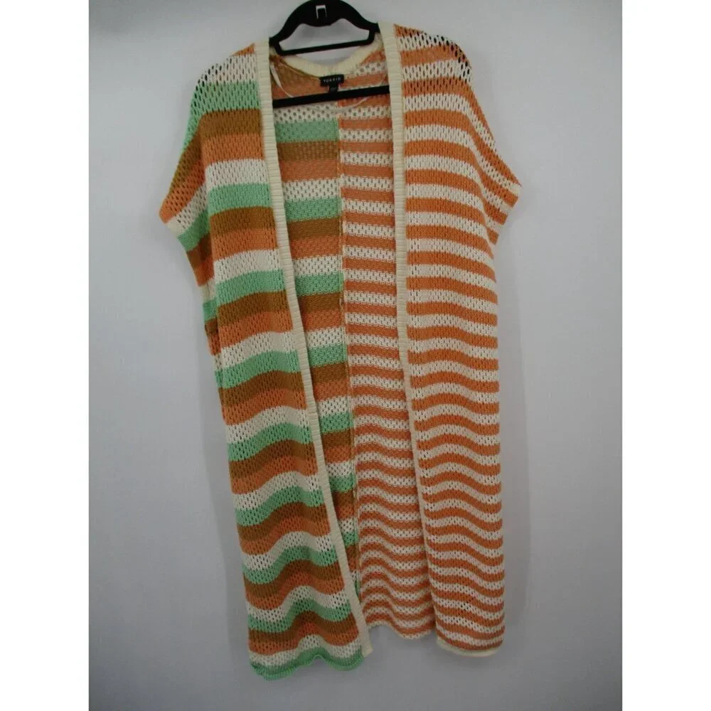 Torrid Womens Sweater Cardigan Boho Beach Size 00 0 M L Casual Open Front